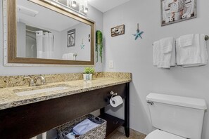 your own private oasis within our full bathroom,