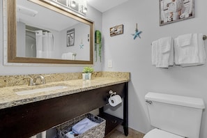 your own private oasis within our full bathroom,