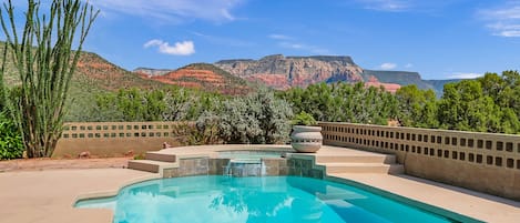 Take in the Views From the Private Pool and Hot Tub