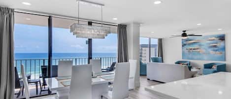 Dining to living room view