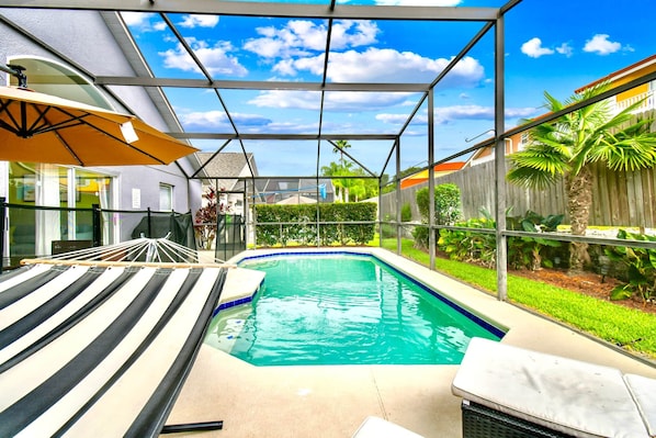 Screened private pool