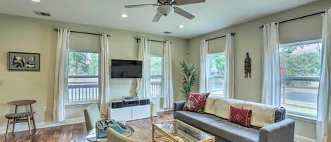 Austin Vacation Rental | 2BR | 1BA | Stairs Required | 1,500 Sq Ft