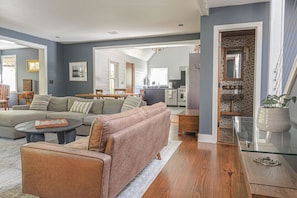 View to kitchen from living room