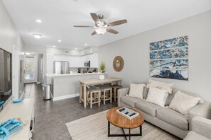 Open concept family room/dining area