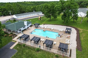 Gated Pool with Cabanas