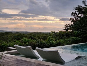 Enjoy a relaxing dip in the infinity pool.