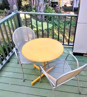 Outdoor Patio Seating on raised deck