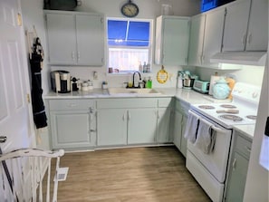 Fully Stocked Kitchen with everything you will need to cook a great meal