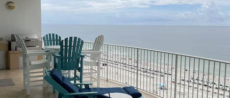 Balcony view of the ocean