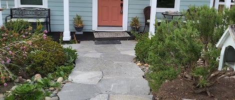 walkway to front door