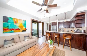 Living room/ bar area