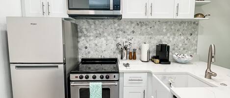 Fully stocked kitchen 