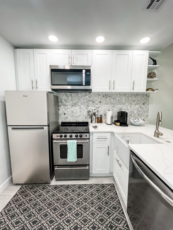 Fully stocked kitchen 