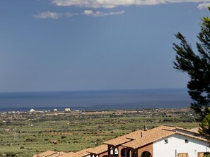 Vue depuis lâhĂ©bergement