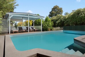 Read a book in the cabana by the pool or go for a swim in the warmer months.