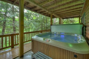 Steamy Outdoor Hot Tub