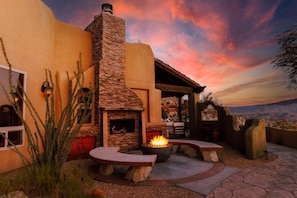 Gather around the fire.