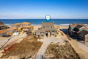 NH324:Fred Wood Cottage | Oceanfront aerial view