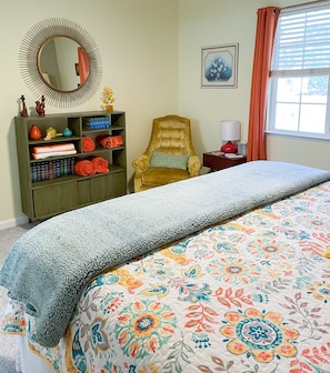 Towels, extra pillows and blankets set up ready for you during your stay. 