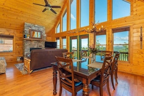 Dining area and living room- where memories are made!