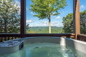 Hot tub with endless views