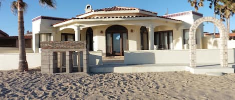 Casa Vasquez sits right on the beach in Las Conchas, Mexico