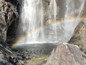 Waterfall Cascata del Salto just behind the house