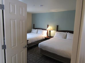 Get a peaceful night sleep in our cozy bedroom.