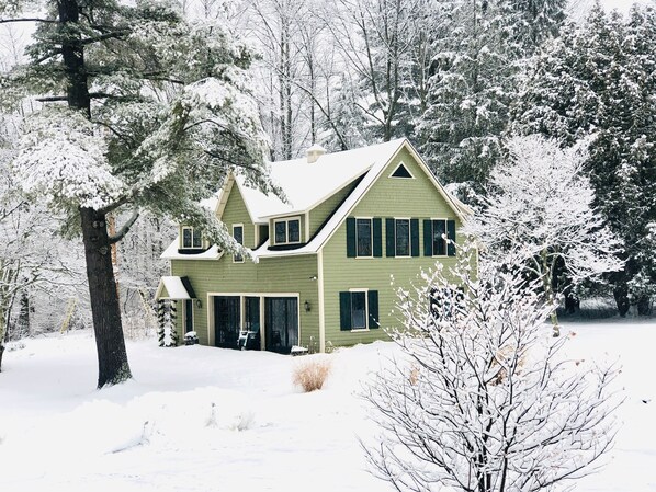 White out! Enjoy cross country skiing from right outside your door.