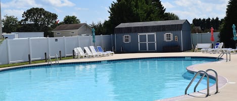 Community pool is located just across the street as well as tennis and pickleball courts!