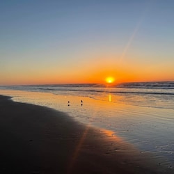 Morning sunrise along the Gulf of Mexico beach