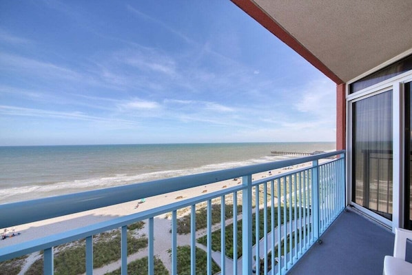 OCEANFRONT Private 9th Floor Balcony View (right)