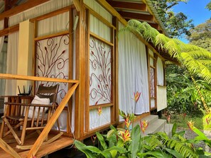 Entrance, with the rainforest reaching up to your room