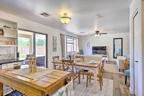 Dining Space | Central A/C & Heating | 1,547 Sq Ft