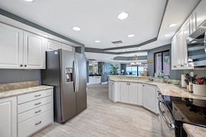 Fully stocked kitchen