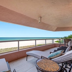 Balcony overlooking the Gulf of Mexico