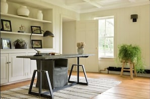 desk in family room