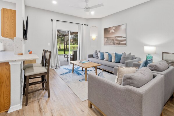 Serene lakeview sanctuary with abundant space to create cherished memories.