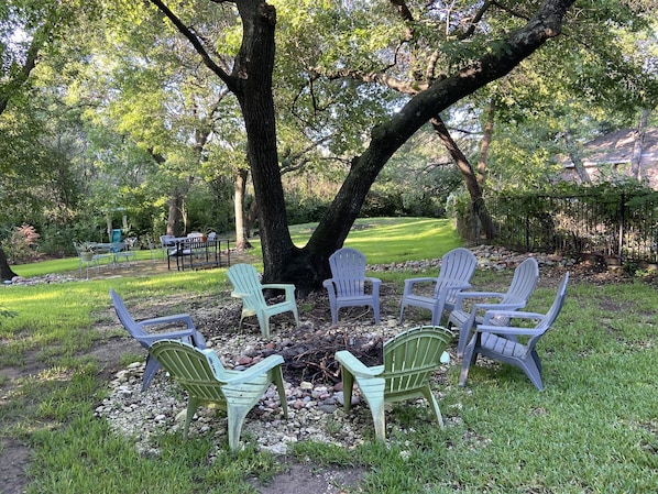 Back yard fire pit