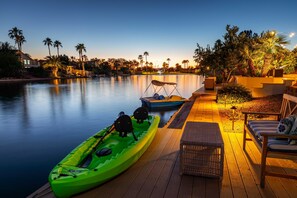 Two seater kayak at the property (vests are provided and required for the ride)