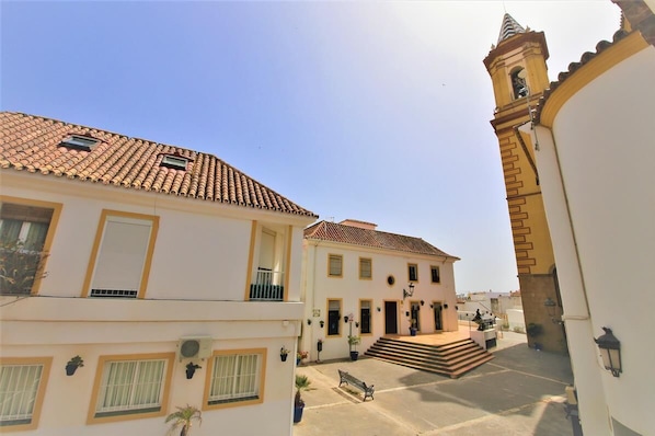 Views from the beautiful townhouse in the heart of Estepona