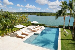 Casa Delfin - View from Master Suite (2nd Floor). Swimming Pool.