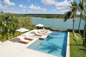 Casa Delfin - View from Master Suite (2nd Floor). Swimming Pool.