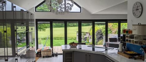 Kitchen and view into garden