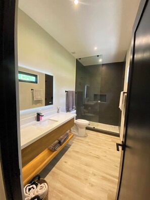 Ensuite bathroom with large walk in shower
