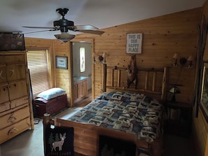 Master bedroom and bathroom off of it