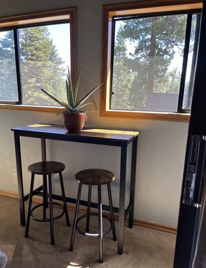 Bright enclosed sunroom 