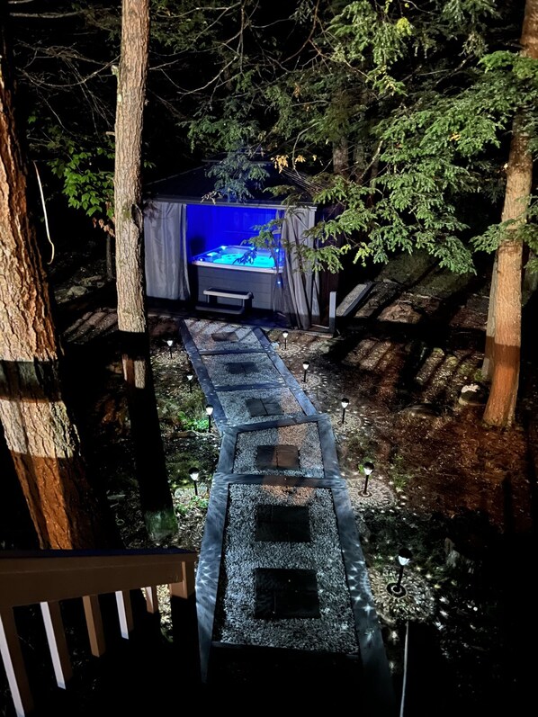 Hot Tub at Night