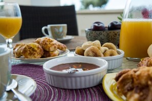 Balcony. Many places  available through the Resort for meals