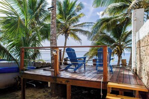 Oceanfront deck